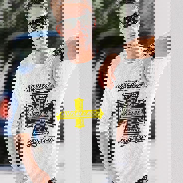 Gene's Mufflers アイアンクロス 長袖Tシャツ 彼への贈り物