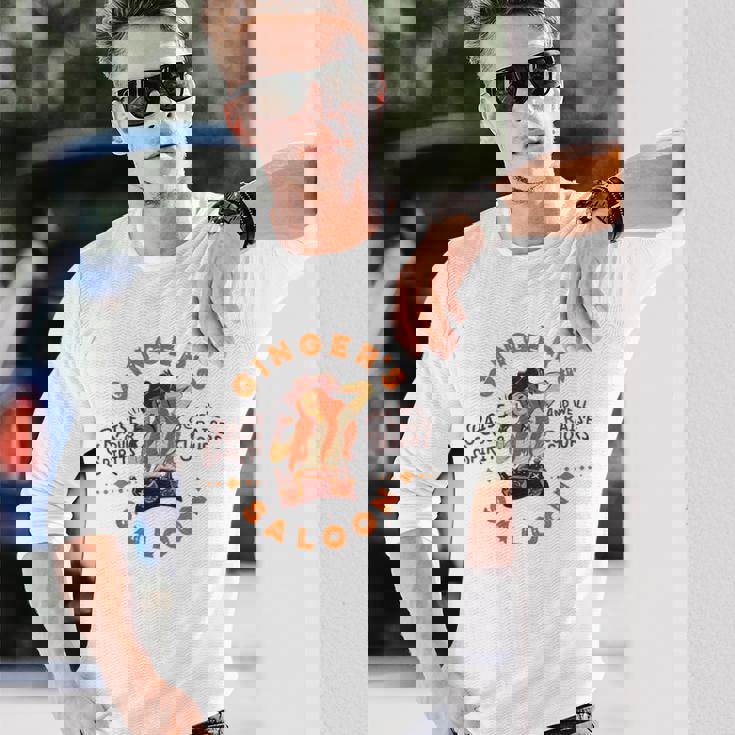 Gingersaloon ヴィンテージ ウイスキー レッドヘッド ダイブバー アーティストギフト 長袖Tシャツ 彼への贈り物