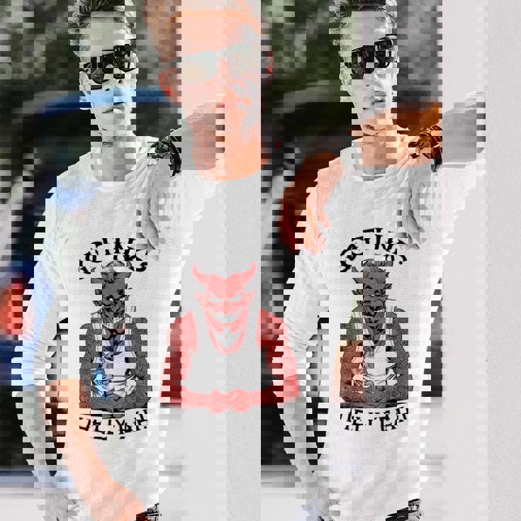 Got Ink Tattoo Devil Hell Yeah Inked Tattooist 長袖Tシャツ 彼への贈り物