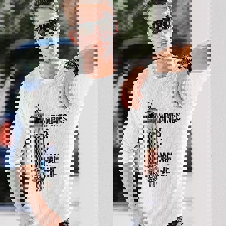 Happiness Is A Warm Tube アナログオーディオ。真空管 長袖Tシャツ 彼への贈り物