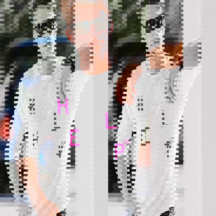 Help2 長袖Tシャツ 彼への贈り物