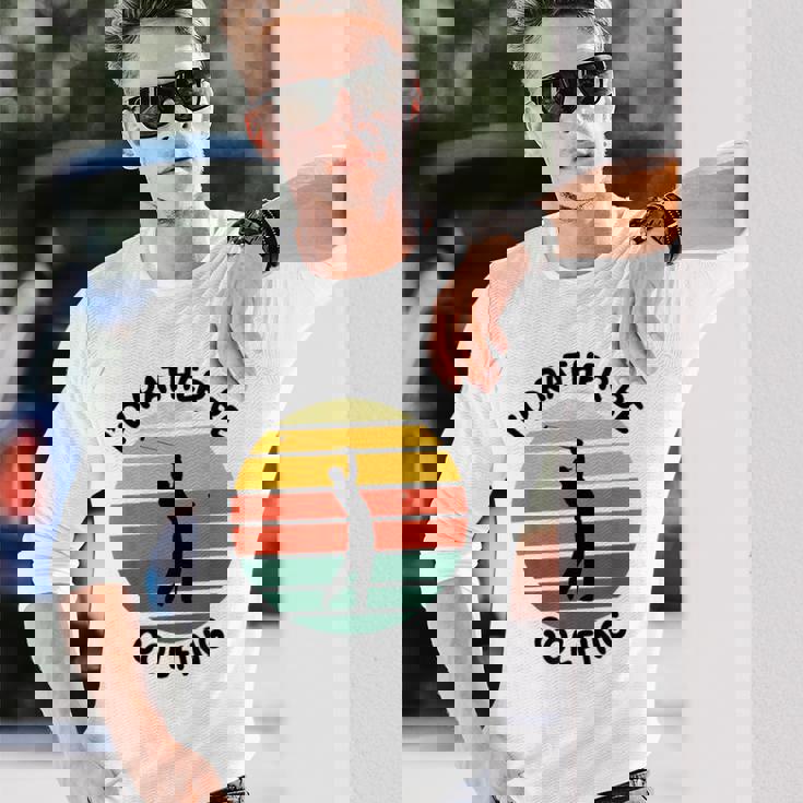 I'd Rather Be Golfing Golfer スポーツアパレル ゴルフ メンズ 長袖Tシャツ 彼への贈り物