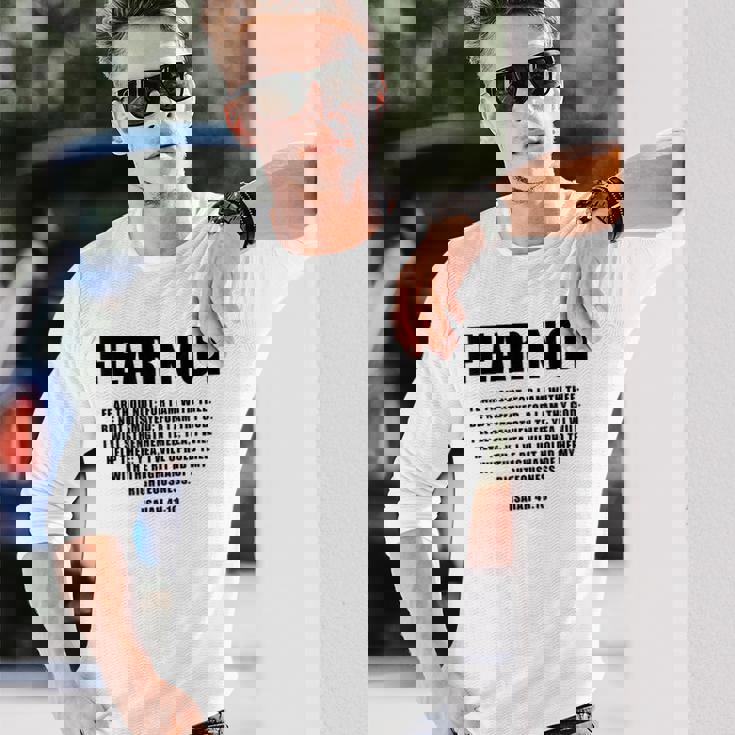 Isaiah 41 長袖Tシャツ 彼への贈り物