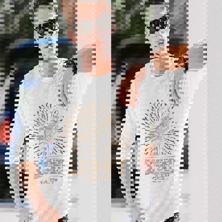 Light Crew シアターライティングテクニシャン ステージライティング 長袖Tシャツ 彼への贈り物