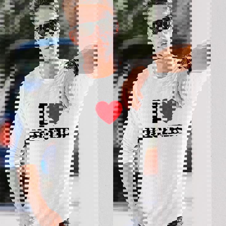 I Love Bbq リブ 長袖Tシャツ 彼への贈り物