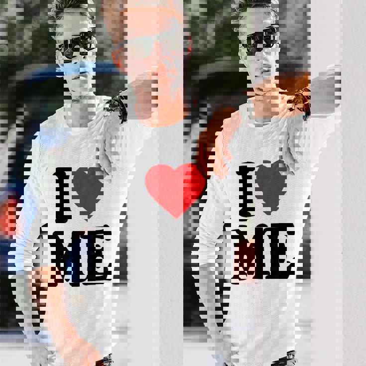 I Love Me · I Heart Me Y2k · 私は私を愛してます 長袖Tシャツ 彼への贈り物