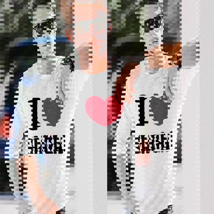 I Lovehanghai アイ・ラブ・シャンハイ 長袖Tシャツ 彼への贈り物