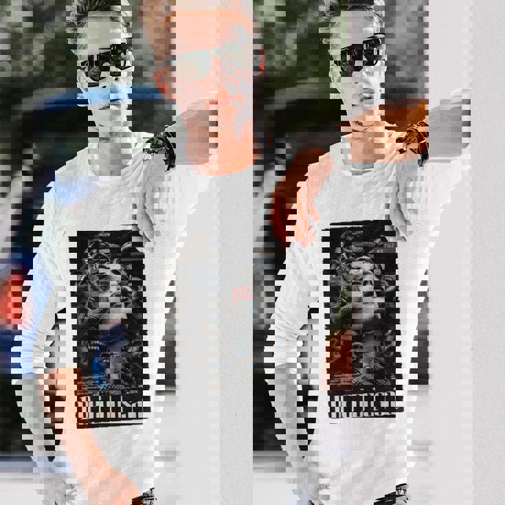 Medusa Backprint 女神の蛇 ギリシャ神話 バックプリント メデューサ 長袖tシャツ 長袖Tシャツ 彼への贈り物