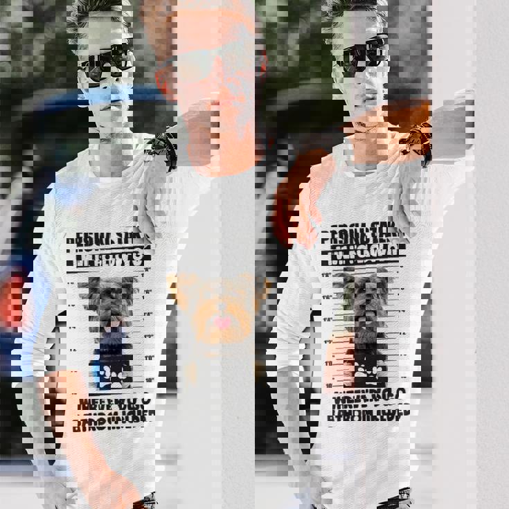 Personaltalker Yorkie ファニーヨークシャー犬好き オーナーミーム 長袖Tシャツ 彼への贈り物