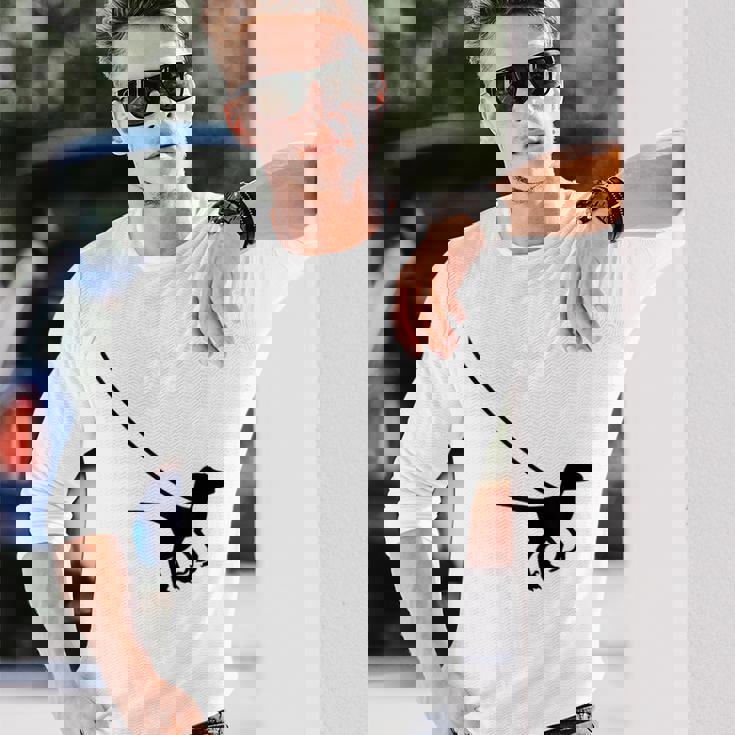 Raptor Velociraptor On A Leash Dino Cool Graphic Tank Top Long Sleeve T-Shirt Gifts for Him