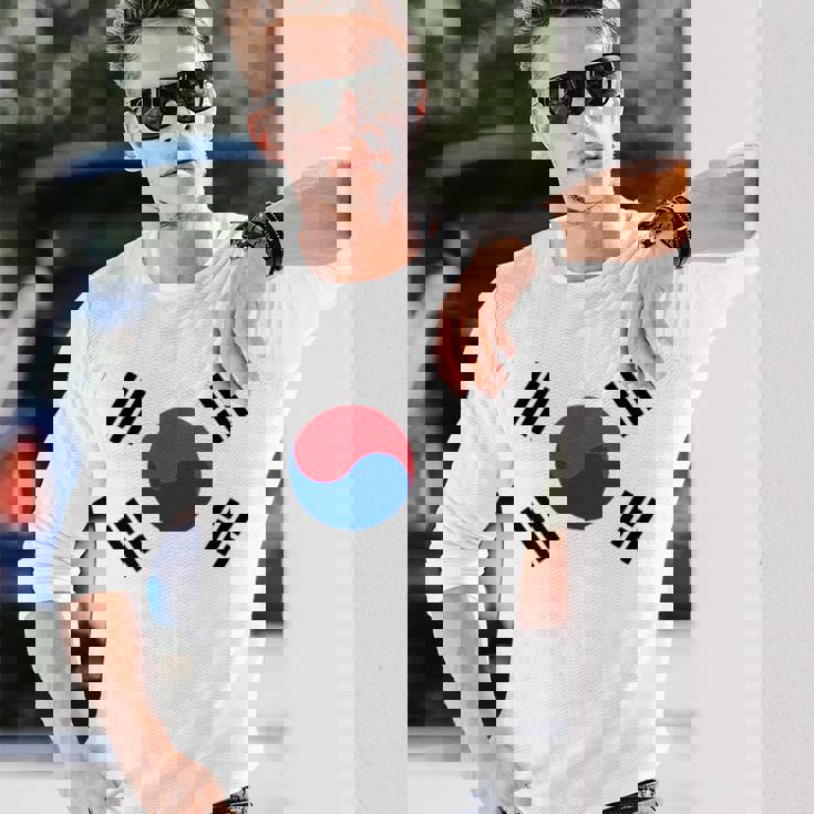 South Korea Korean National Flageoul 長袖Tシャツ 彼への贈り物