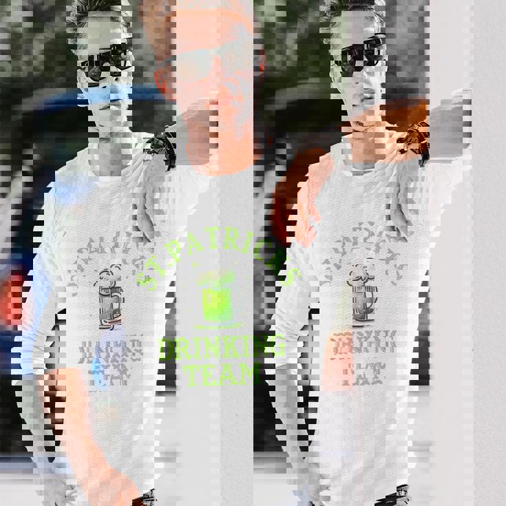 St Patrick Day セント・パトリックス・デー コスチューム ビール アイリッシュ Drinking Team 長袖Tシャツ 彼への贈り物