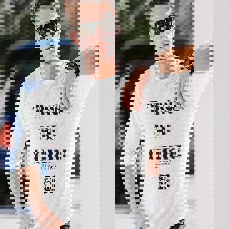 Thank You Ichiro Hitstory 51 外野手 野球選手 長袖Tシャツ 彼への贈り物