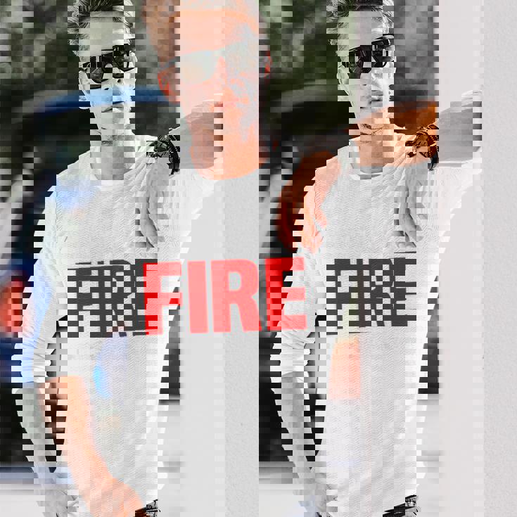 Wildland Hotshot Crew Fire Rescue Department 消防士 長袖Tシャツ 彼への贈り物