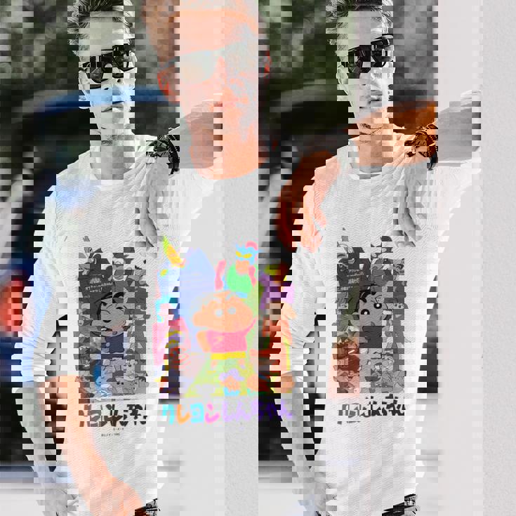 【映画】クレヨンしんちゃん アクション仮面vsハイグレ魔王 ポスター 長袖Tシャツ 彼への贈り物