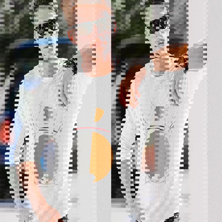 おもしろ猫ニャンコ先生 長袖Tシャツ 彼への贈り物