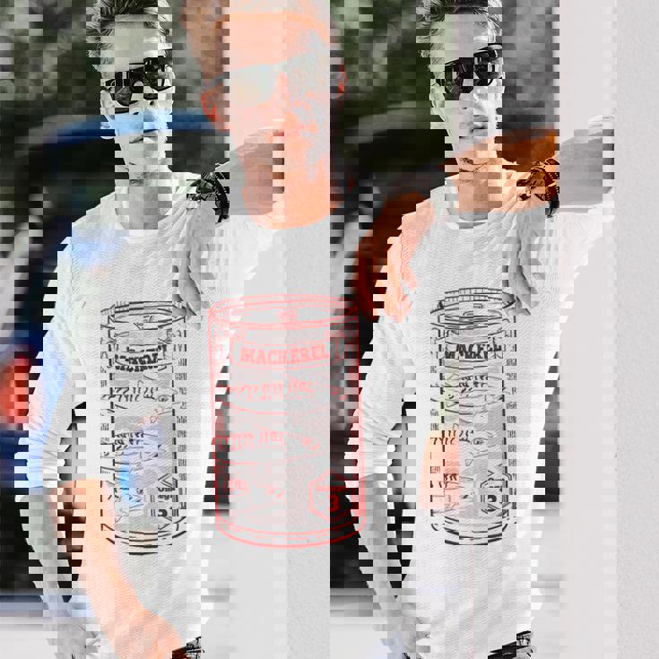 さば缶詰 長袖Tシャツ 彼への贈り物