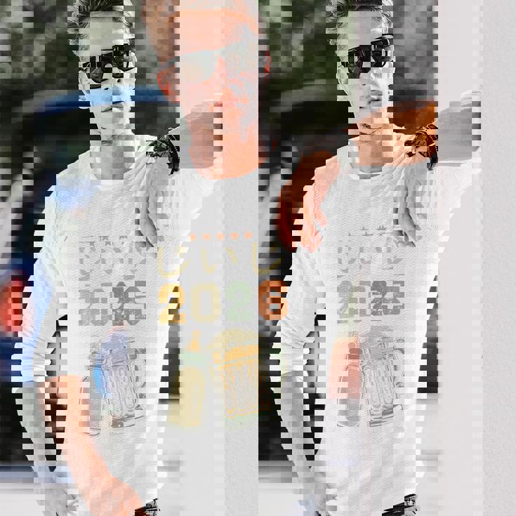 じいじ2026・今おじいちゃんです・おじいちゃんになりました・ベビーのお知らせ 長袖Tシャツ 彼への贈り物