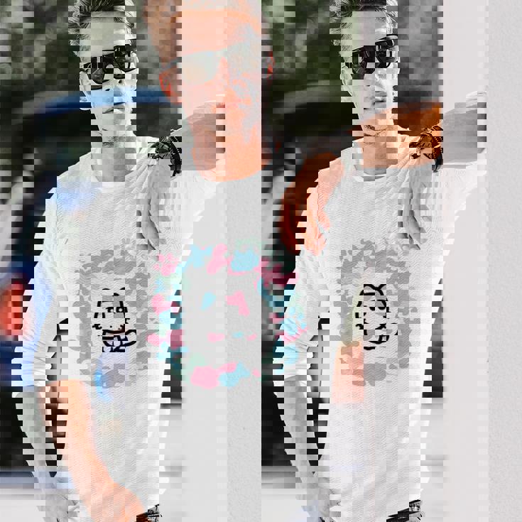 びーえするるる【Bsテレ東公式】カモフラージュ柄tシャツ（ホワイト） 長袖Tシャツ 彼への贈り物