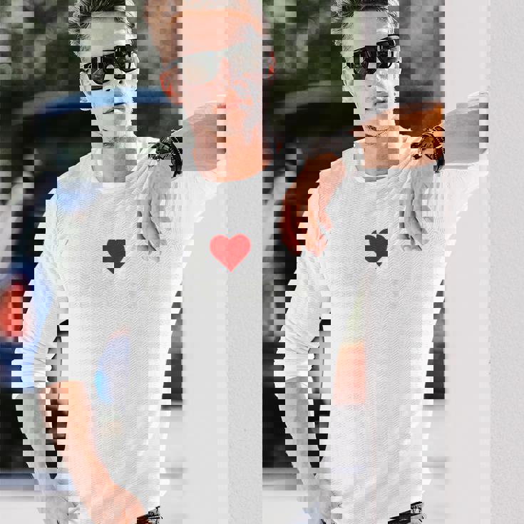 アイラブハートパタヤタイランド 長袖Tシャツ 彼への贈り物