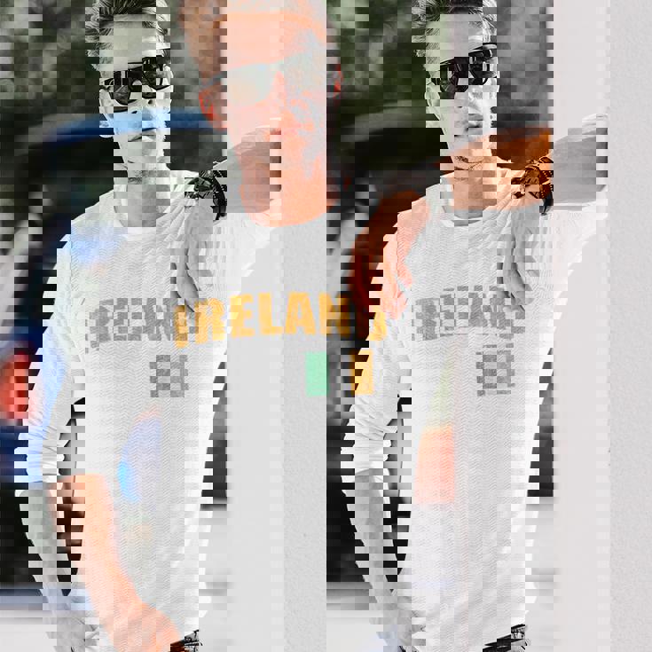 アイルランド国旗 聖パトリックの日 長袖Tシャツ 彼への贈り物