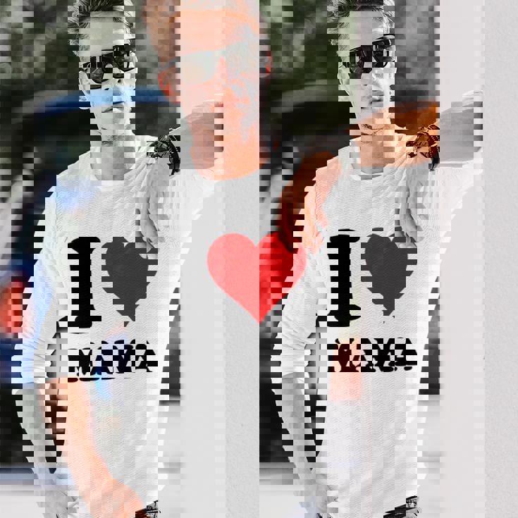 アイ・ラヴ・ママ 長袖tシャツ 長袖Tシャツ 彼への贈り物