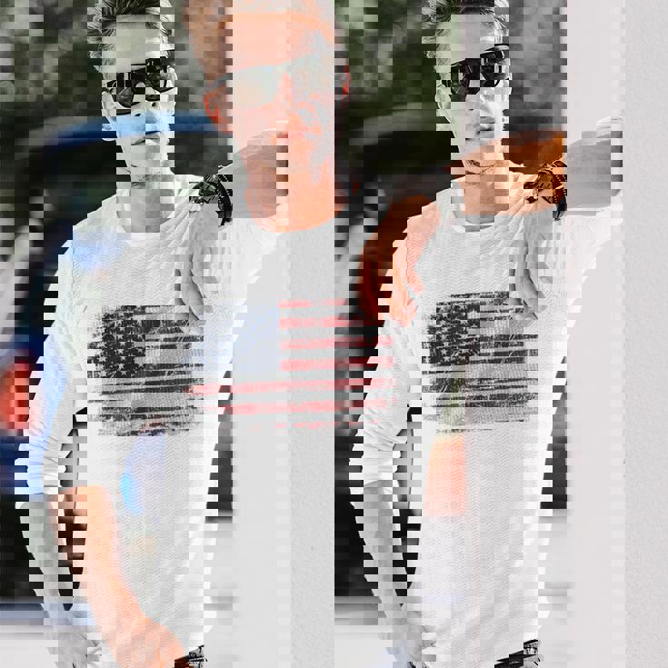 アメリカ国旗 アメリカ 星条旗 Usa Flagtars Andtripes 長袖Tシャツ 彼への贈り物