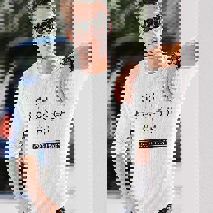 アルコールはソリューション 化学成分エタノール 長袖Tシャツ 彼への贈り物