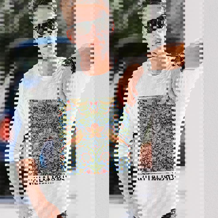 ウィリアム・モリス いちご泥棒 ポスター ビンテージ タペストリー William Morris 長袖Tシャツ 彼への贈り物