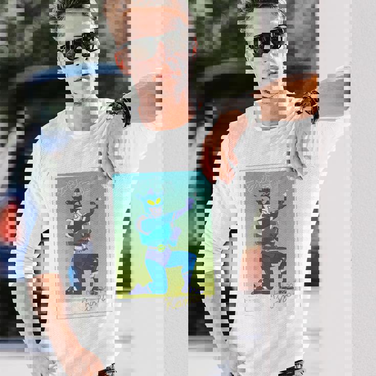 クレヨンしんちゃん アクション仮面ブロマイド風 長袖Tシャツ 彼への贈り物