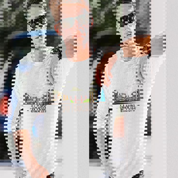 サンフランシスコカリフォルニアアメリカ合衆国-お土産 Usa 長袖Tシャツ 彼への贈り物