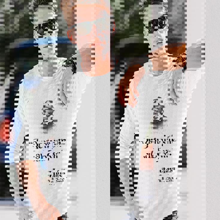 シェイクスピアの名言 長袖Tシャツ 彼への贈り物