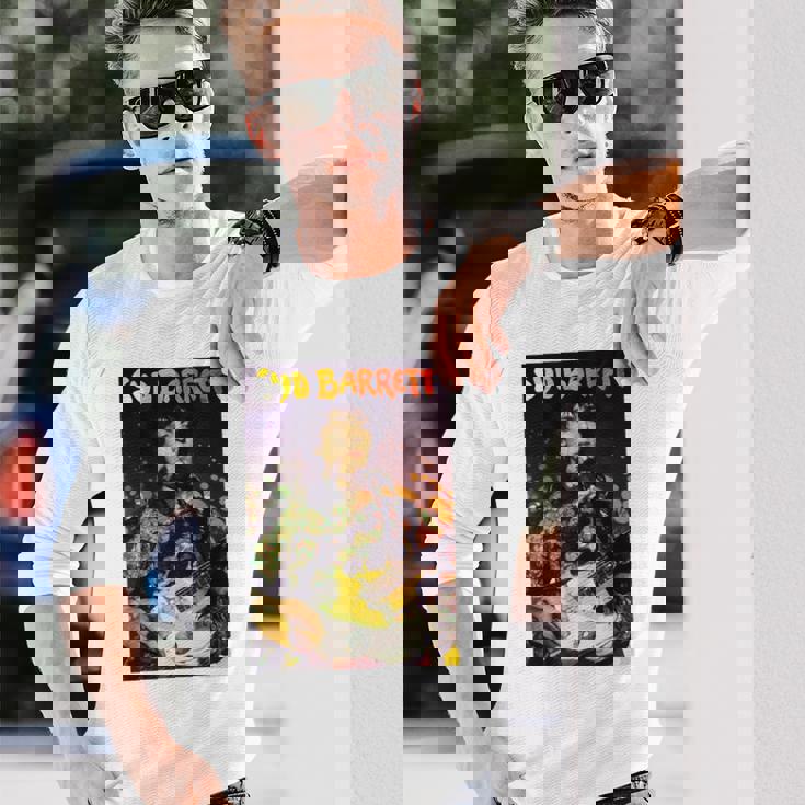 シド・バレットライブ写真 長袖Tシャツ 彼への贈り物