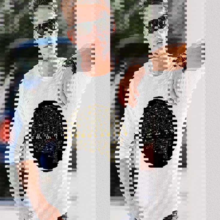 シンギュラリティ 強力ジェネレーティブai人工知能データ 長袖tシャツ 長袖Tシャツ 彼への贈り物