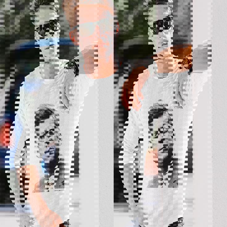 ジョン・F・ケネディ大統領 長袖Tシャツ 彼への贈り物