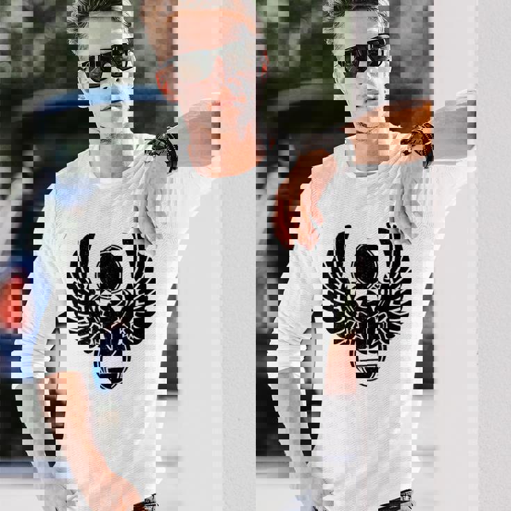 スカラベ カブトムシ 古代エジプトのシンボル 長袖Tシャツ 彼への贈り物