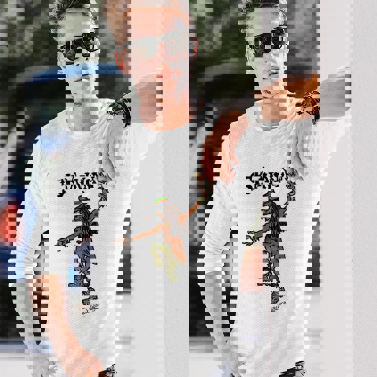 スカンキン ラスタマン ダンスホール ラスタ 長袖Tシャツ 彼への贈り物