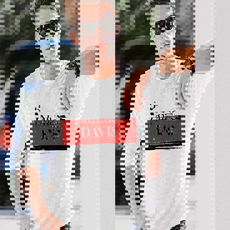 スペインのマイルス・デイビスのスケッチ 長袖Tシャツ 彼への贈り物