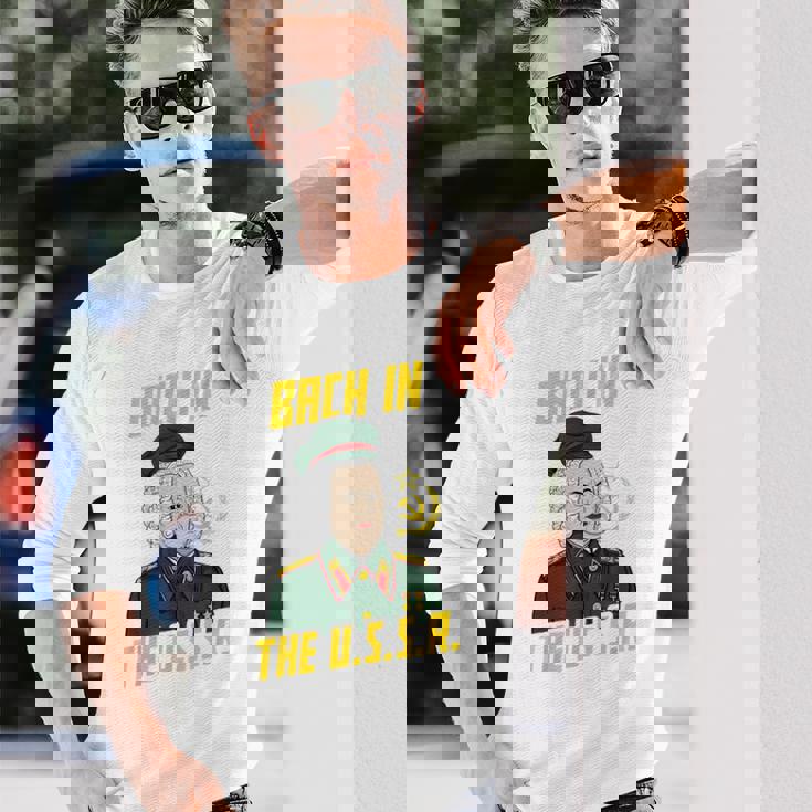 ソビエト連邦のbach In Theoviet作曲家 長袖Tシャツ 彼への贈り物