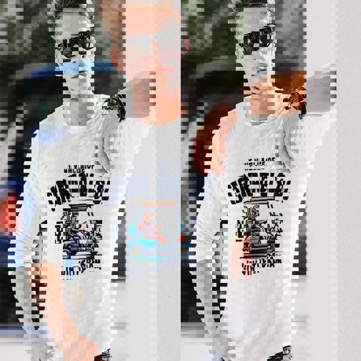 ティエラ・デル・ソルの村ゴルフカートデザイン。 長袖tシャツ 長袖Tシャツ 彼への贈り物