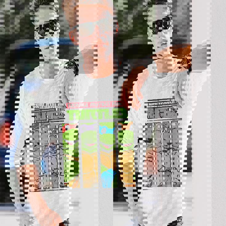 ティーンエイジ・ミュータント・ニンジャ・タートルズ フェイスパネル グラフィックtシャツ 長袖Tシャツ 彼への贈り物