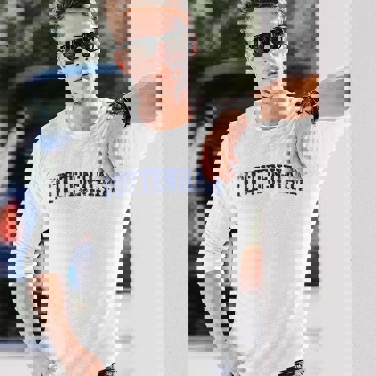 トッテナム N ロンドン スローバックデザイン ヴィンテージで着用されたクラシック 長袖Tシャツ 彼への贈り物