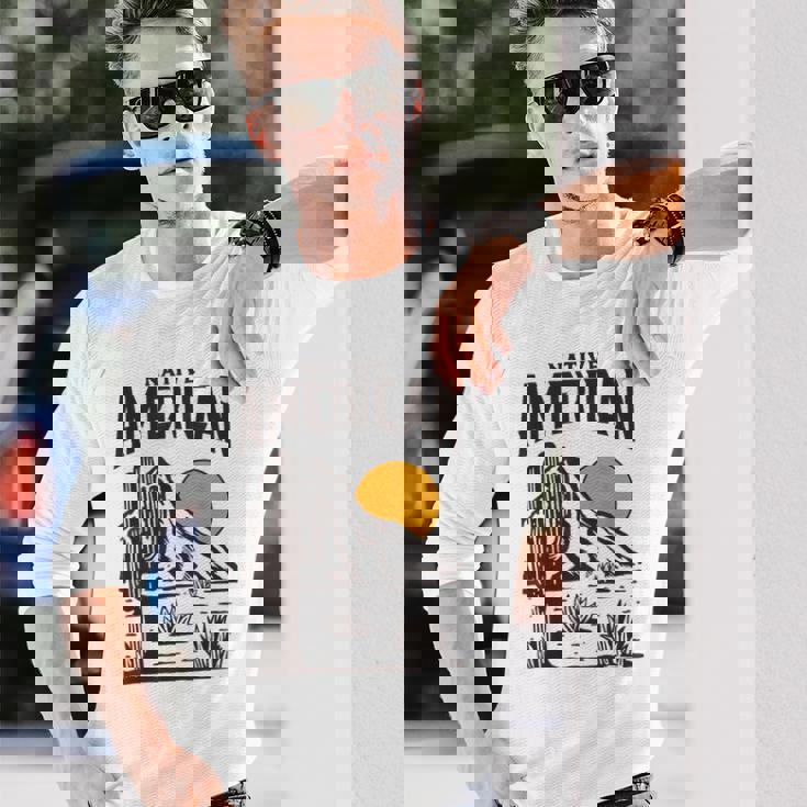 ネイティブアメリカン I 先住民 I ネイティブアメリカン 長袖Tシャツ 彼への贈り物