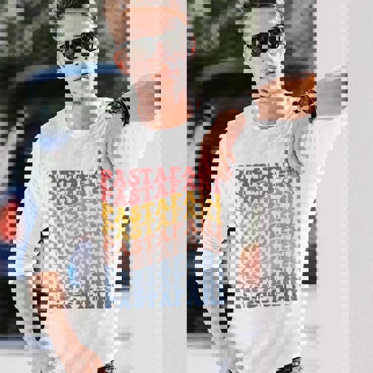 パスタファリ フライングスパゲッティモンスター Fsm グルービー 長袖Tシャツ 彼への贈り物