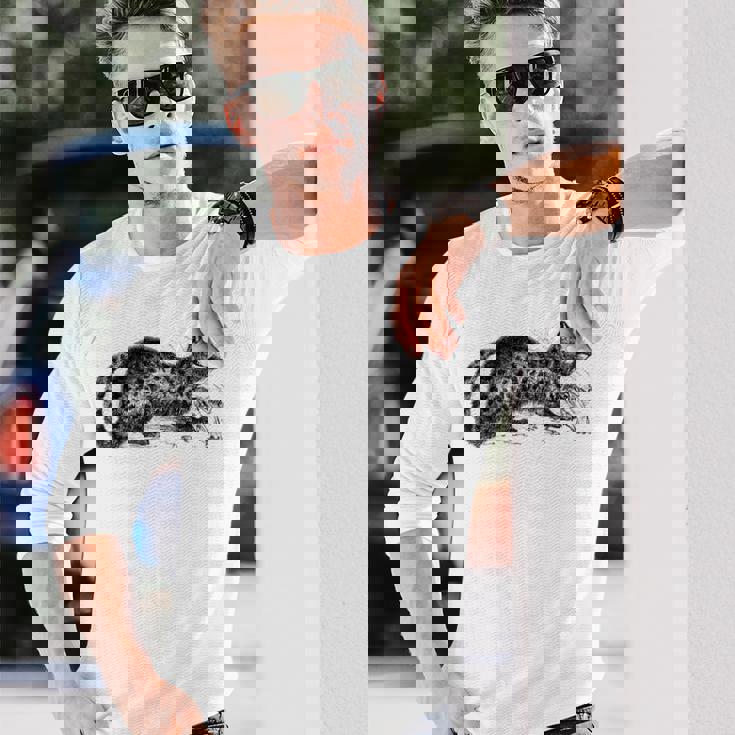 パームシベット アニマルプリント 長袖Tシャツ 彼への贈り物