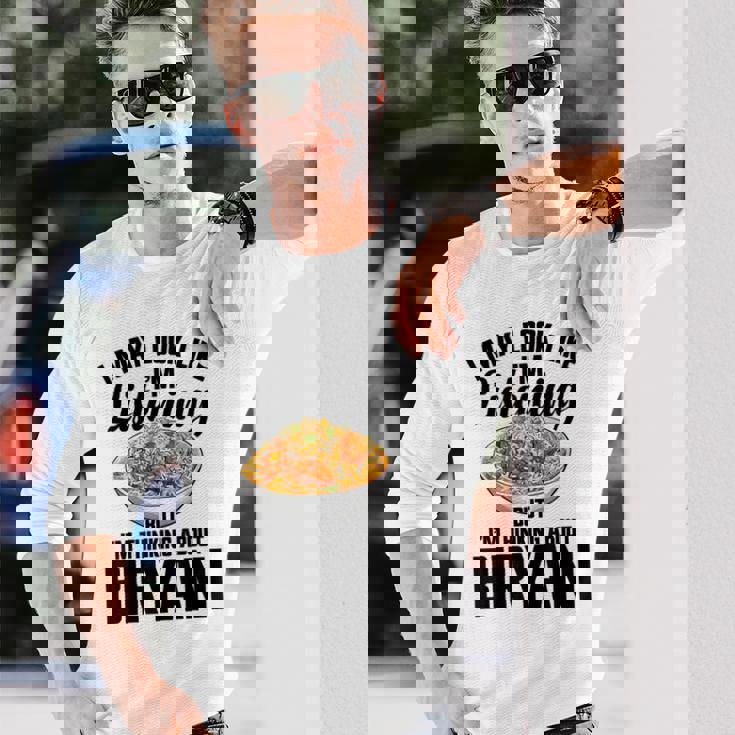 ビリヤニ マサラ パキスタン フードペースト ハンディポット ビリヤニ 長袖Tシャツ 彼への贈り物