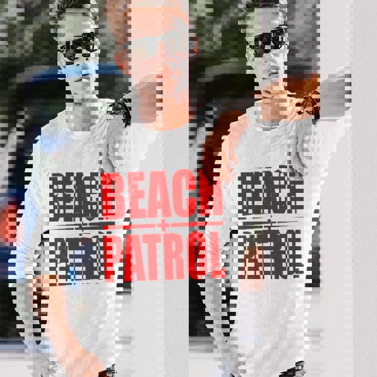 ビーチパトロール サーフ レスキュー ライフガード 長袖Tシャツ 彼への贈り物