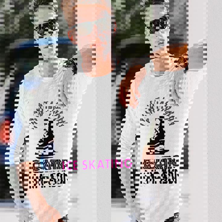 フィギュアスケート スポーツ フィギュア スケーター ギフト アイデア 長袖Tシャツ 彼への贈り物
