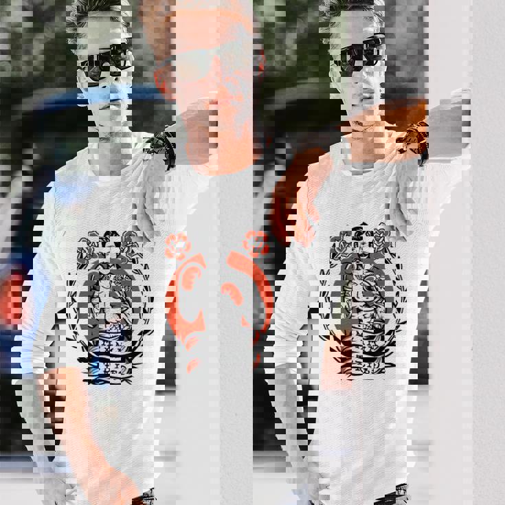 ボクサー アメリカン トラディショナル タトゥー オールドスクール ボクシング フラッシュ 長袖Tシャツ 彼への贈り物