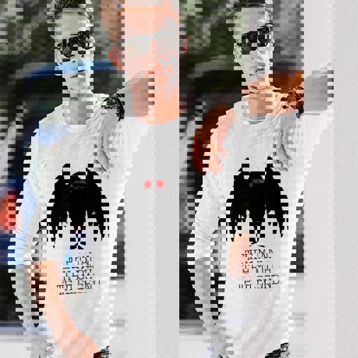 モスマン男女兼用クールクリプティッドモンスターウィアード 長袖Tシャツ 彼への贈り物